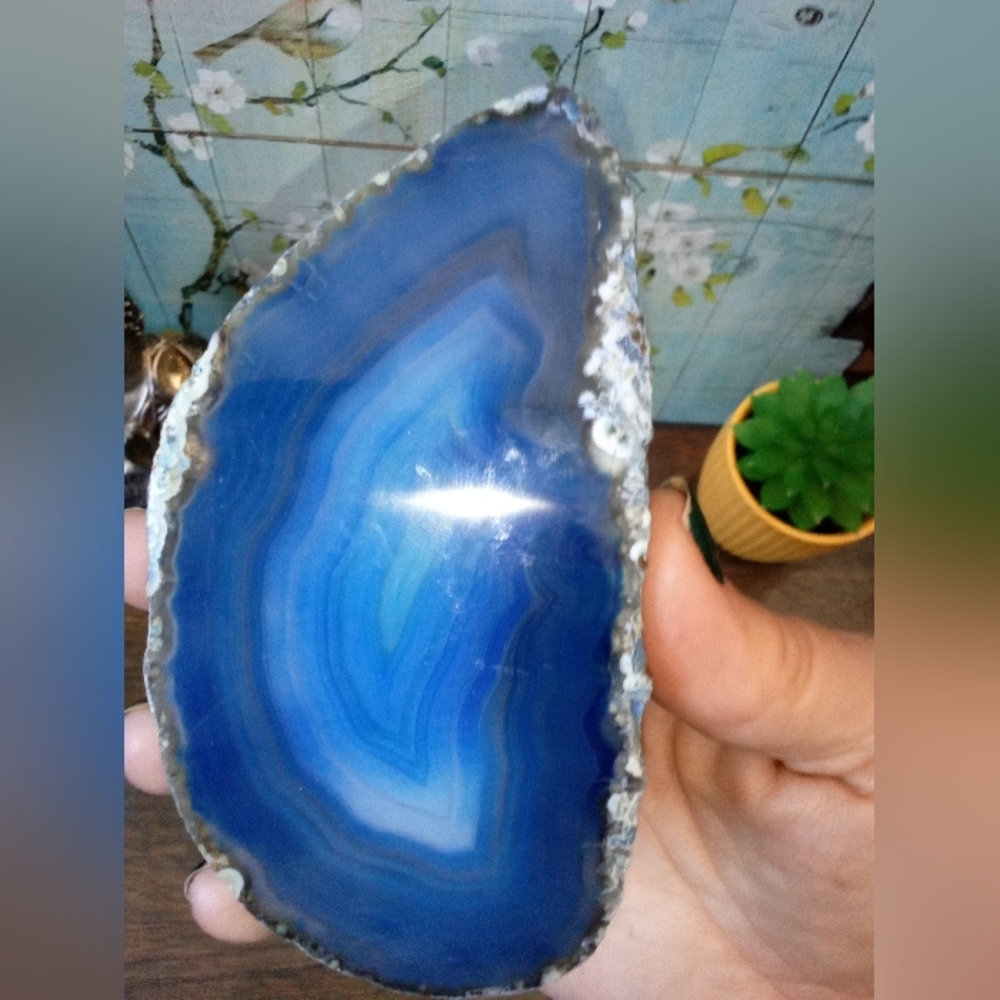 Blue Agate From Brazil - Picture 2 of 8